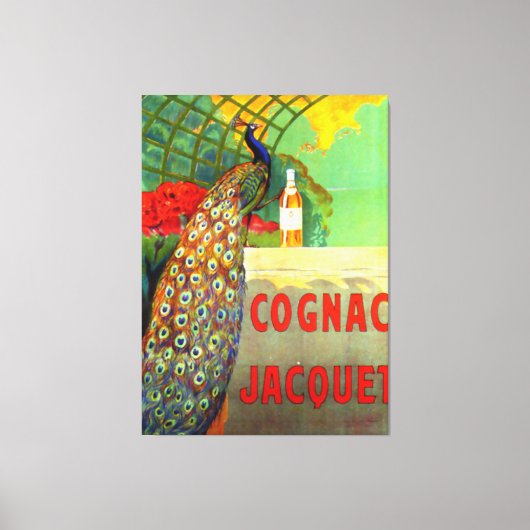 Cognac Jacquet Vintages Werbeplakat Leinwanddruck (Vorderseite)