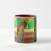 Cognac Jacquet Vintages Werbeplakat Tasse (Zentrum)