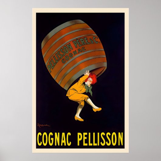 Cognac Pellisson Vintage Essen&Trinken Poster von (Vorne)