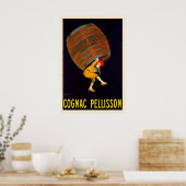 Cognac Pellisson Vintage Essen&Trinken Poster von (Küche)