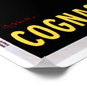 Cognac Pellisson Vintager Wein Drink und Kunst Poster (Ecke)