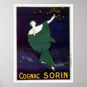 Cognac Sorin Vintag Wine Drink und Kunst Poster