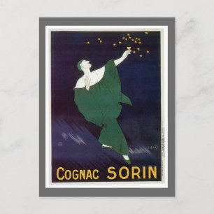 Cognac Sorin Vintage Wein Getränk Werbekunst Postkarte