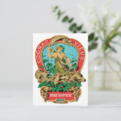 Cognac Vieux Grande Champagne Vintages Label Postkarte (Stehend Vorderseite)