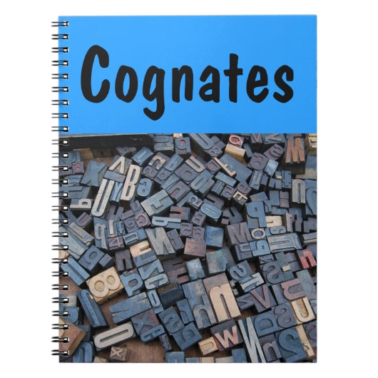 Cognates-Notebook Notizblock (Vorderseite)
