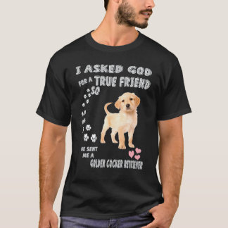 Cogol Hund Mama Papa Kostüm Süßer Golden Cocker Re T-Shirt