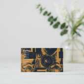 Cogs Business Card Visitenkarte (Stehend Vorderseite)