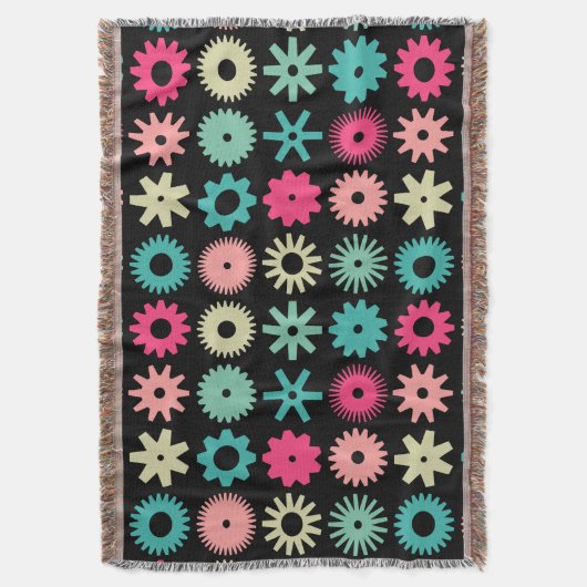 Cogs - Farben 01 - auf schwarz Decke (Vorderseite Vertikal)