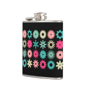 Cogs - Farben 01 - auf schwarz Flachmann (Links)