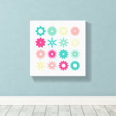 Cogs - Farben 01 Leinwanddruck (Insitu (Holzboden))