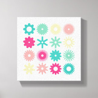 Cogs - Farben 01 Leinwanddruck