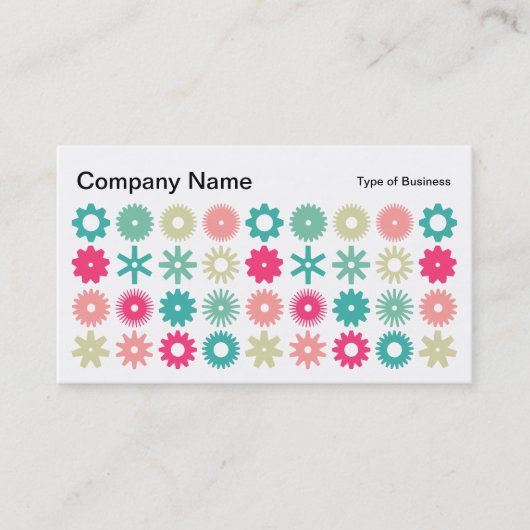 Cogs - Farben 01 Visitenkarte (Vorderseite)