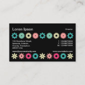 Cogs - Farben 01 Visitenkarte (Rückseite)