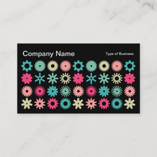 Cogs - Farben 01 Visitenkarte (Vorderseite)