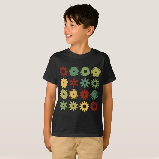 Cogs - Farben 03 T-Shirt (Vorne ganz)