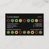 Cogs - Farben 03 Visitenkarte (Rückseite)