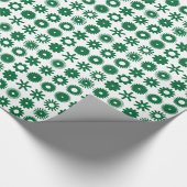 Cogs - Forest Green on White Geschenkpapier (Ecke)