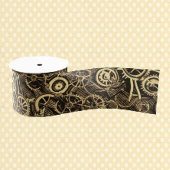 Cogs Gears Gold Metal Ripsband