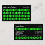 Cogs - grün auf schwarz visitenkarte (Vorne/Hinten)