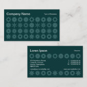 Cogs - Grüne Schattierungen 03 Visitenkarte (Vorne/Hinten)