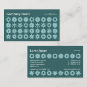 Cogs - Grüne Schattierungen Visitenkarte (Vorne/Hinten)