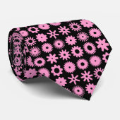 Cogs - rosa auf schwarz krawatte (Gerollt)