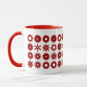 Cogs - Ruby Red on White Tasse (Links)