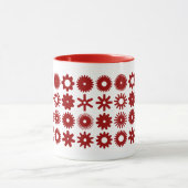 Cogs - Ruby Red on White Tasse (Zentrum)