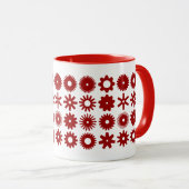 Cogs - Ruby Red on White Tasse (VorderseiteRechts)