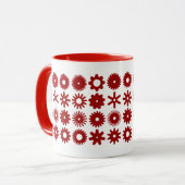 Cogs - Ruby Red on White Tasse (Vorderseite Links)