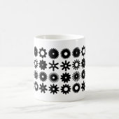 Cogs - Schwarz auf Weiß Kaffeetasse (Mittel)