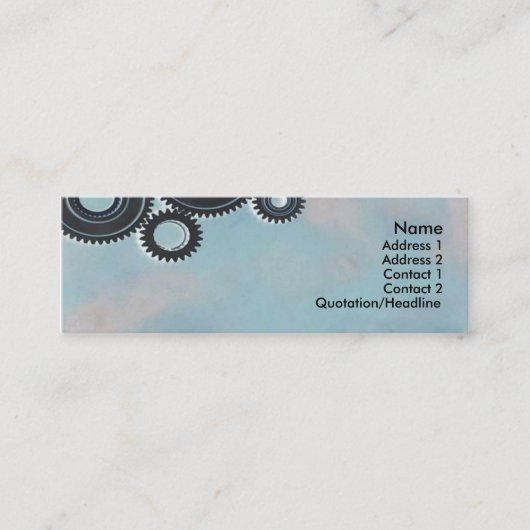 Cogs-Visitenkarte Mini Visitenkarte (Vorderseite)