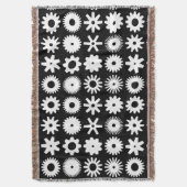 Cogs - Weiß auf Schwarz Decke (Vorderseite Vertikal)