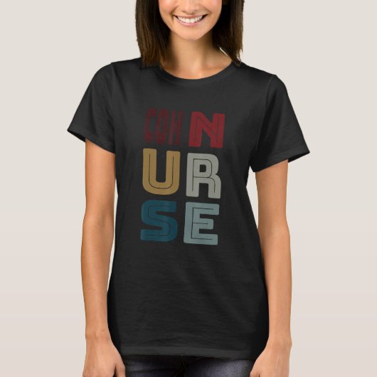 COH Nurse Certified Occupational Health Nurse Vint T-Shirt (Vorderseite)