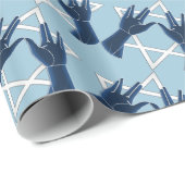 Cohanim Hands - Magen David Geschenkpapier (Rolleneckpunkt)