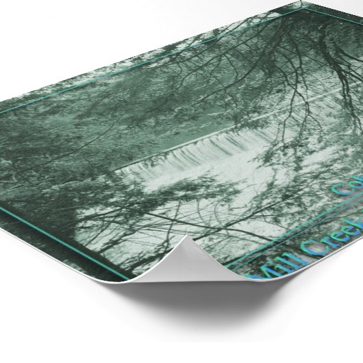 Cohasset Falls Poster (Ecke)