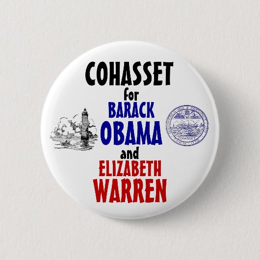 Cohasset für Obama und Waren 2012 Button (Vorderseite)