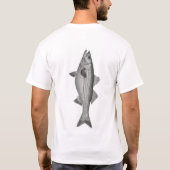 Cohasset MA Striped Bass Strip T-Shirt (Rückseite)