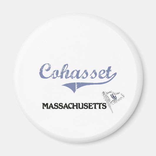 Cohasset Massachusetts City Classic Magnet (Vorne)