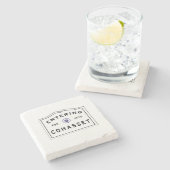 Cohasset Massachusetts Steinuntersetzer (Seitenansicht)