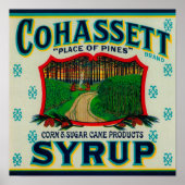 Cohassett Sirup LabelKairo, GA Poster (Vorne)