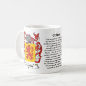 Cohen Familien-Wappen Tasse (Vorderseite Links)