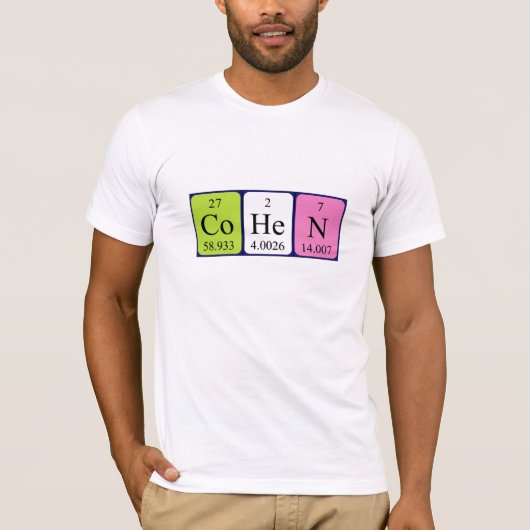 Cohen Periodenname Shirt (Vorderseite)