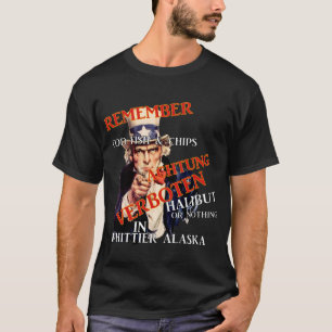 Coho Chinook Alaska Souvenir Reise Urlaub Fisch T-Shirt