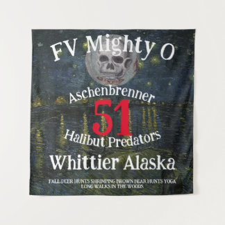 Coho Chinook Alaska Souvenir Reise Urlaub Fisch Wandteppich