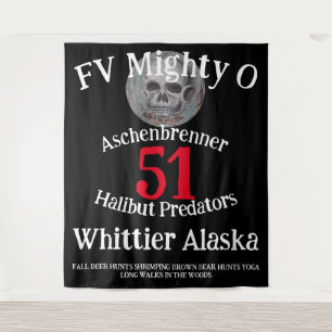 Coho Chinook Alaska Souvenir Reise Urlaub Fisch Wandteppich