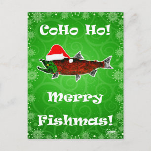 CoHo Ho! Fischerei auf Grün - Postkarte