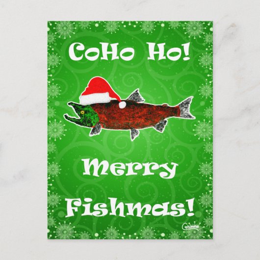 CoHo Ho! Fischerei auf Grün - Postkarte (Vorderseite)