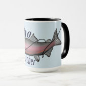Coho-Lachs-ursprünglicher Entwurf Tasse (VorderseiteRechts)