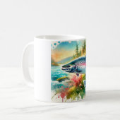 Coho salmon 180724AREF119 - Watercolor Kaffeetasse (Vorderseite Links)